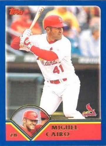 #606 Miguel Cairo - St. Louis Cardinals - 2003 Topps Baseball