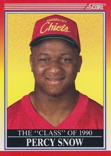#606 Percy Snow - Kansas City Chiefs - 1990 Score Football