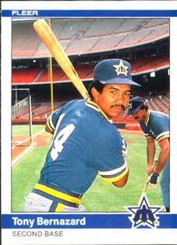 #606 Tony Bernazard - Seattle Mariners - 1984 Fleer Baseball