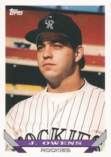 #606 J. Owens - Colorado Rockies - 1993 Topps Baseball