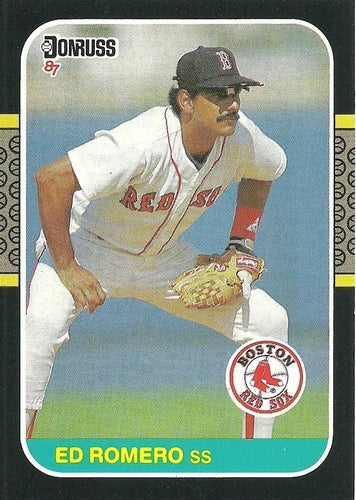 #606 Ed Romero - Boston Red Sox - 1987 Donruss Baseball