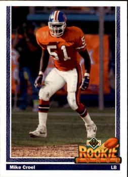 #606 Mike Croel - Denver Broncos - 1991 Upper Deck Football