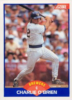 #606 Charlie O'Brien - Milwaukee Brewers - 1989 Score Baseball