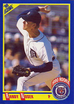 #607 Randy Nosek - Detroit Tigers - 1990 Score Baseball