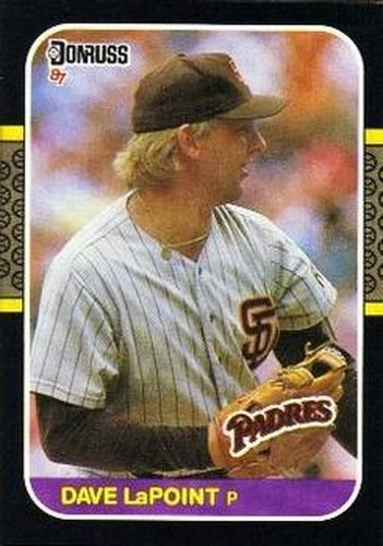 #607 Dave LaPoint - San Diego Padres - 1987 Donruss Baseball