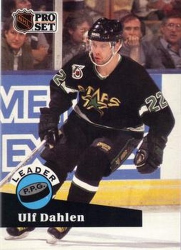 #607 Ulf Dahlen - 1991-92 Pro Set Hockey