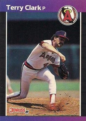 #607 Terry Clark - California Angels - 1989 Donruss Baseball