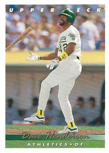 #607 Dave Henderson - Oakland Athletics - 1993 Upper Deck Baseball