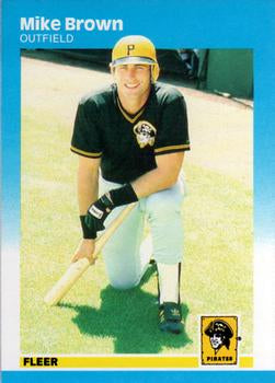 #607 Mike Brown - Pittsburgh Pirates - 1987 Fleer Baseball