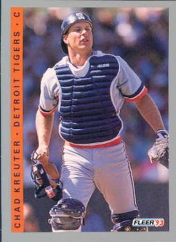 #607 Chad Kreuter - Detroit Tigers - 1993 Fleer Baseball