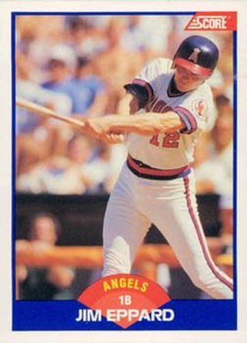 #607 Jim Eppard - California Angels - 1989 Score Baseball
