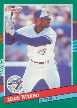#607 Mark Whiten - Toronto Blue Jays - 1991 Donruss Baseball