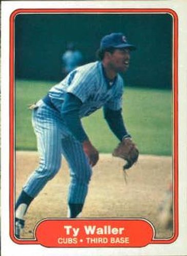 #607 Ty Waller - Chicago Cubs - 1982 Fleer Baseball
