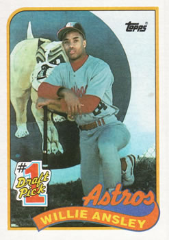 #607 Willie Ansley - Houston Astros - 1989 Topps Baseball