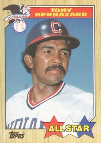 #607 Tony Bernazard - Cleveland Indians - 1987 Topps Baseball