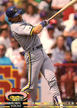 #607 Robin Yount - Milwaukee Brewers - 1992 Stadium Club Baseball