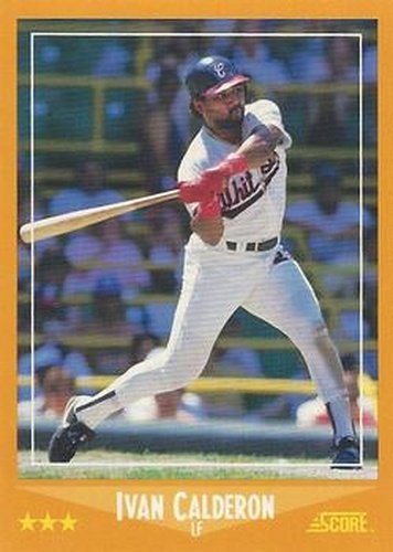 #607 Ivan Calderon - Chicago White Sox - 1988 Score Baseball