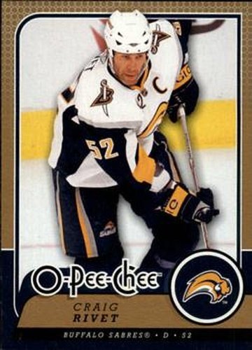 #607 Craig Rivet - Buffalo Sabres - 2008-09 O-Pee-Chee Hockey