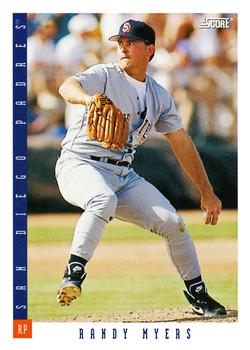 #607 Randy Myers - San Diego Padres - 1993 Score Baseball