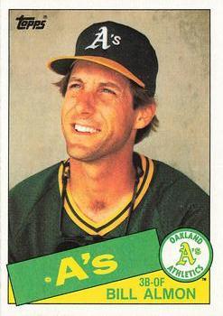 #607 Bill Almon - Oakland Athletics - 1985 Topps Baseball