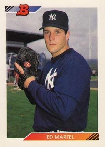 #607 Ed Martel - New York Yankees - 1992 Bowman Baseball