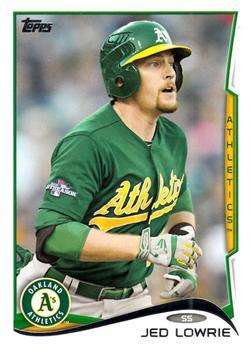#607 Jed Lowrie - Oakland Athletics - 2014 Topps Baseball