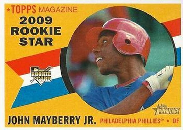#607 John Mayberry Jr. - Philadelphia Phillies - 2009 Topps Heritage Baseball