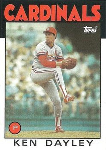 #607 Ken Dayley - St. Louis Cardinals - 1986 Topps Baseball