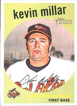 #607 Kevin Millar - Baltimore Orioles - 2008 Topps Heritage Baseball