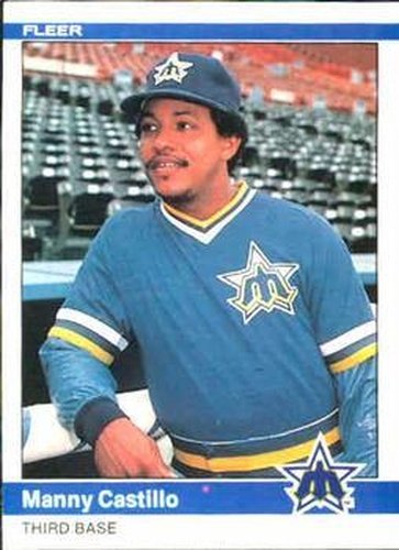 #607 Manny Castillo - Seattle Mariners - 1984 Fleer Baseball