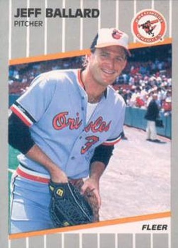 #607 Jeff Ballard - Baltimore Orioles - 1989 Fleer Baseball