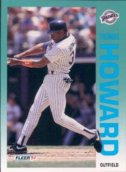 #607 Thomas Howard - San Diego Padres - 1992 Fleer Baseball