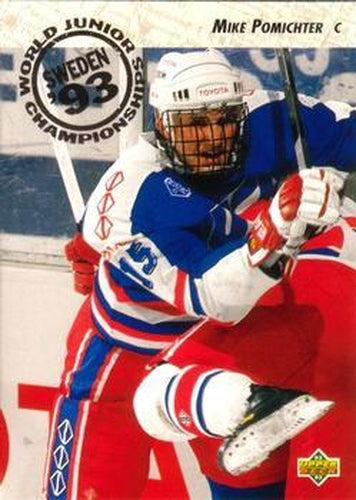 #607 Mike Pomichter - USA - 1992-93 Upper Deck Hockey