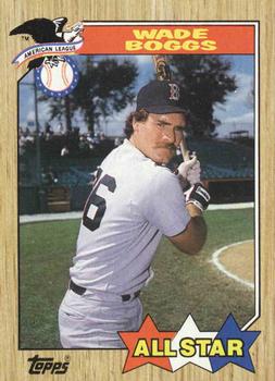 #608 Wade Boggs - Boston Red Sox - 1987 Topps Baseball