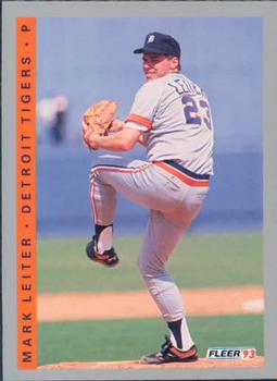 #608 Mark Leiter - Detroit Tigers - 1993 Fleer Baseball