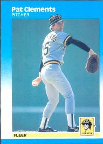 #608 Pat Clements - Pittsburgh Pirates - 1987 Fleer Baseball