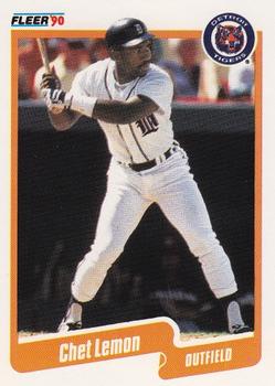 #608 Chet Lemon - Detroit Tigers - 1990 Fleer USA Baseball