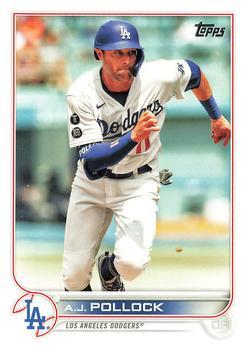 #608 A.J. Pollock - Los Angeles Dodgers - 2022 Topps Baseball