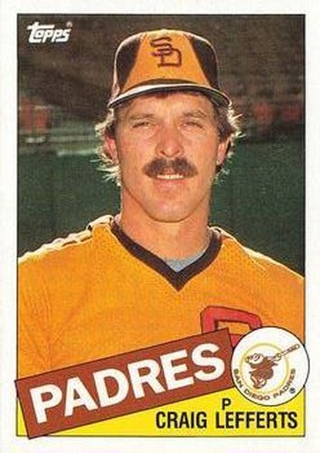 #608 Craig Lefferts - San Diego Padres - 1985 Topps Baseball