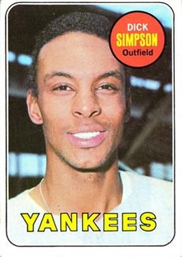 #608 Dick Simpson - New York Yankees - 1969 Topps Baseball