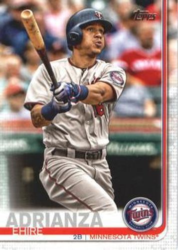 #608 Ehire Adrianza - Minnesota Twins - 2019 Topps Baseball