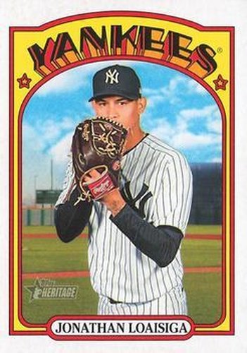 #608 Jonathan Loaisiga - New York Yankees - 2021 Topps Heritage Baseball