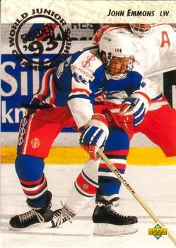 #608 John Emmons - USA - 1992-93 Upper Deck Hockey