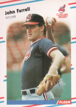 #608 John Farrell - Cleveland Indians - 1988 Fleer Baseball