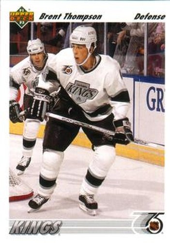 #608 Brent Thompson - Los Angeles Kings - 1991-92 Upper Deck Hockey