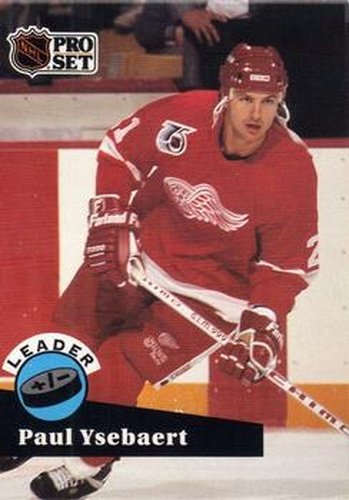 #608 Paul Ysebaert - 1991-92 Pro Set Hockey