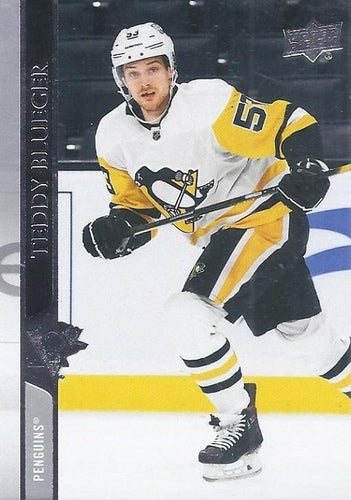 #608 Teddy Blueger - Pittsburgh Penguins - 2020-21 Upper Deck Hockey