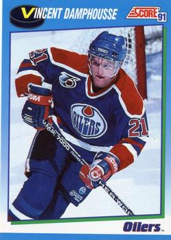 #609 Vincent Damphousse - Edmonton Oilers - 1991-92 Score Canadian Hockey