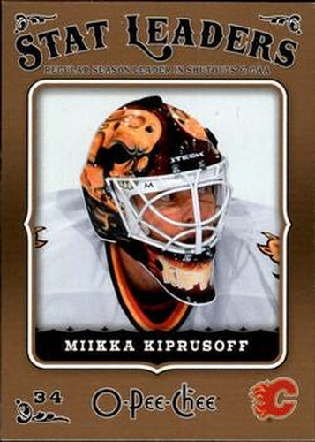 #609 Miikka Kiprusoff - Calgary Flames - 2006-07 O-Pee-Chee Hockey
