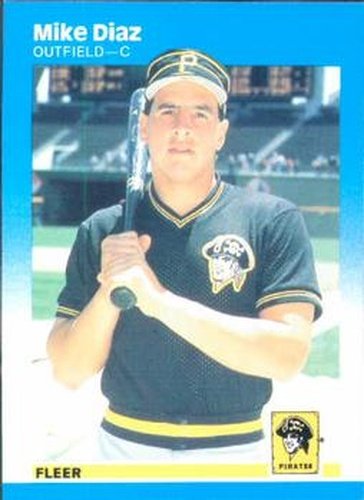 #609 Mike Diaz - Pittsburgh Pirates - 1987 Fleer Baseball